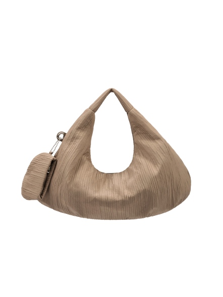 Abby 抓皺直紋兩用包