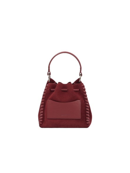 Rita 麂皮編織水桶包