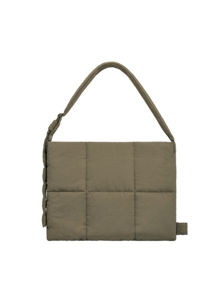 Uno 蓬蓬豆腐方格包 Large